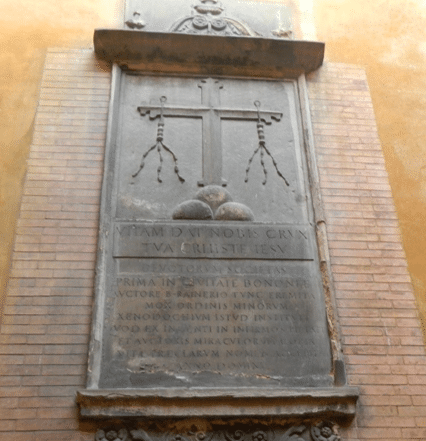 Stemma della Compagnia della Vita in via Clavature (Wikipedia)