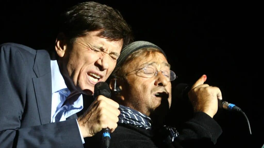 Gianni Morandi e Lucio Dalla