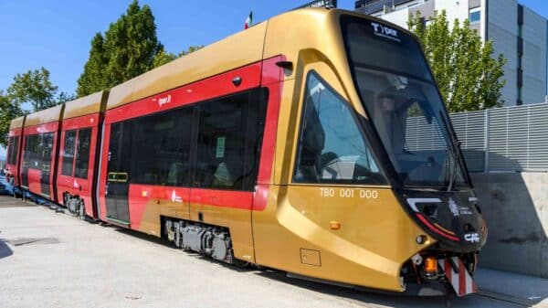 Primo Tram Bologna arrivato a Borgo Panigale - (Foto Giorgio Bianchi per Comune di Bologna)