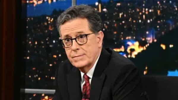 Stephen Colbert nel suo Late Night