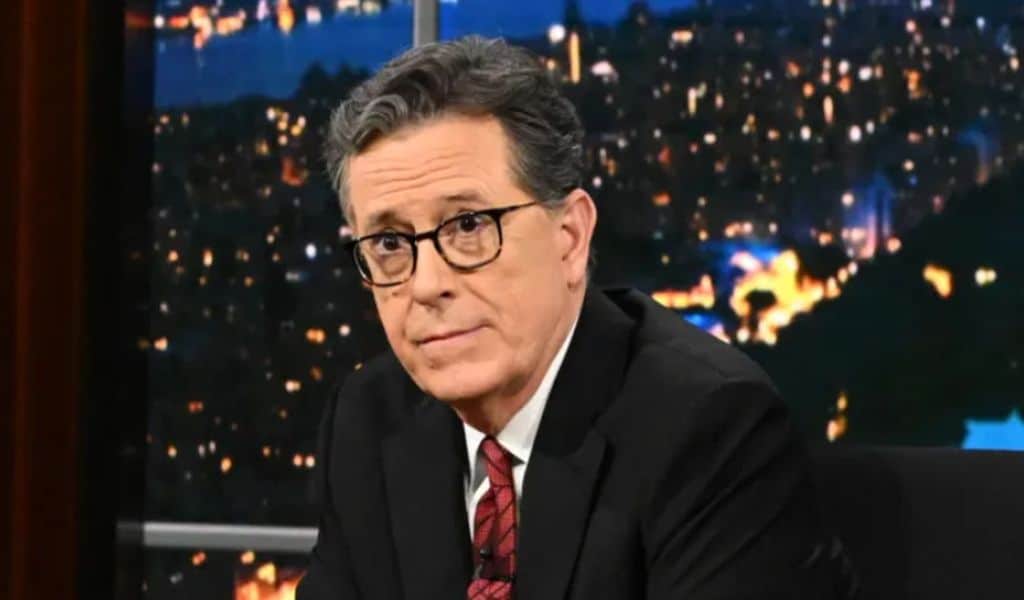 Stephen Colbert nel suo Late Night